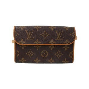 Louis Vuitton Monogram Leather Brown Pochette Florentine Waist Pouch